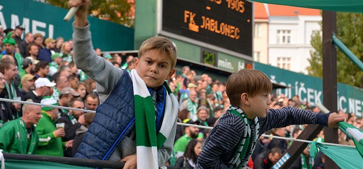 Dění na tribunách: Bohemians - Jablonec