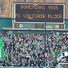 Bohemians - Plzeň 5:2, dění na tribunách