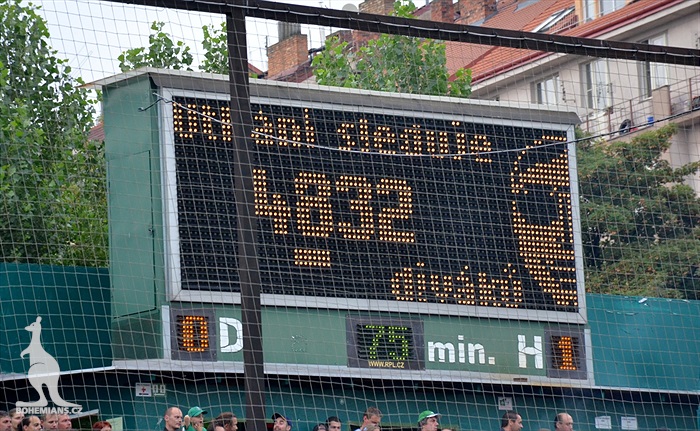 DĚNÍ NA TRIBUNÁCH: Bohemians - Hradec