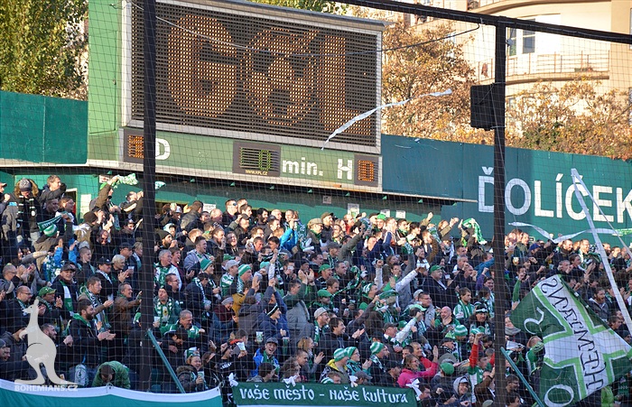 Dění na tribunách: Bohemians - Liberec