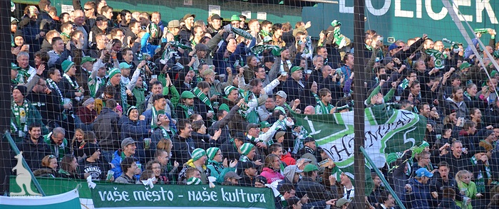 Dění na tribunách: Bohemians - Liberec