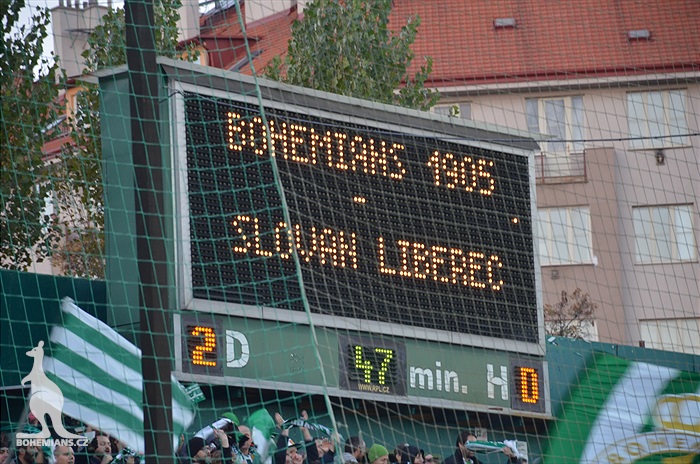 Dění na tribunách: Bohemians - Liberec