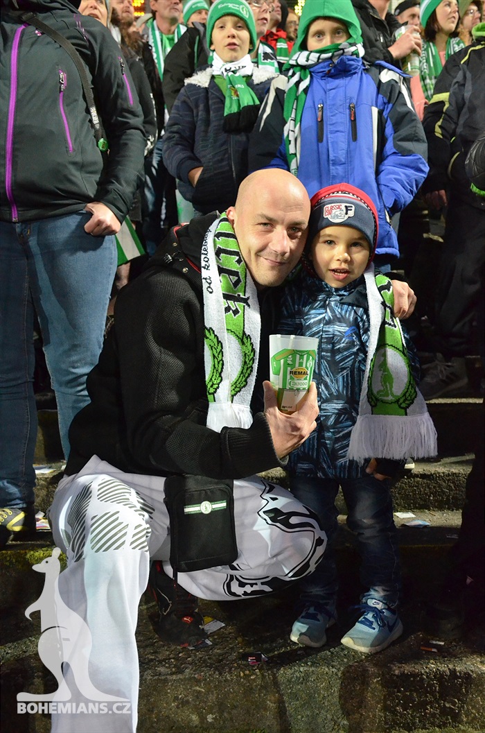Dění na tribunách: Bohemians - Liberec