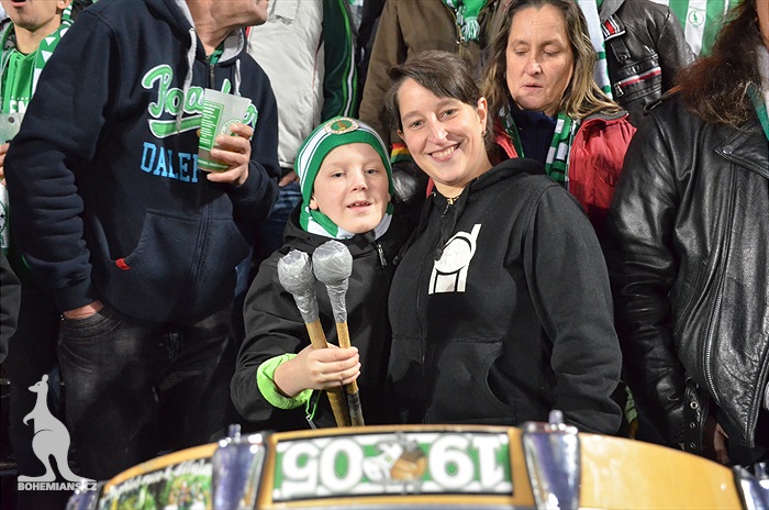 Dění na tribunách: Bohemians - Liberec