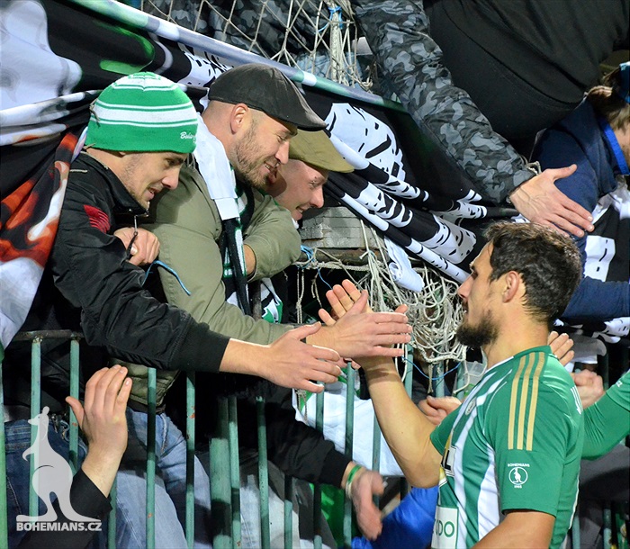 Dění na tribunách: Bohemians - Liberec