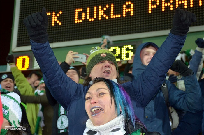 Dění na tribunách: Bohemians - Dukla