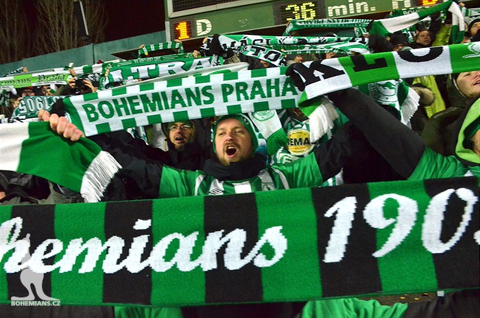 Dění na tribunách: Bohemians - Dukla