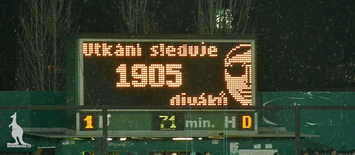 Dění na tribunách: Bohemians - Dukla