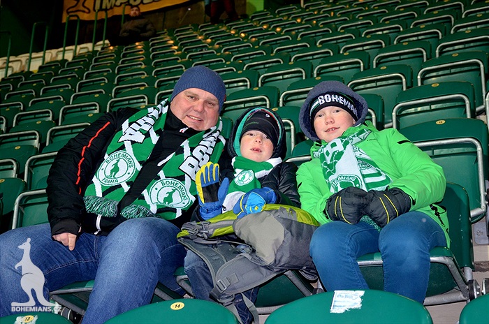 Dění na tribunách: Bohemians - Dukla