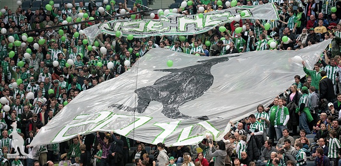 Choreo fanoušků Bohemians