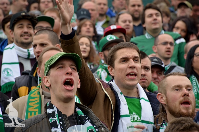 Dění na tribunách: Bohemians - Jihlava