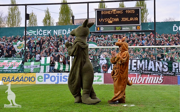 Dění na tribunách: Bohemians - Jihlava