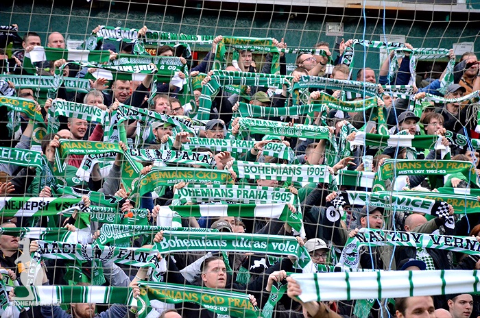 Dění na tribunách: Bohemians - Jihlava