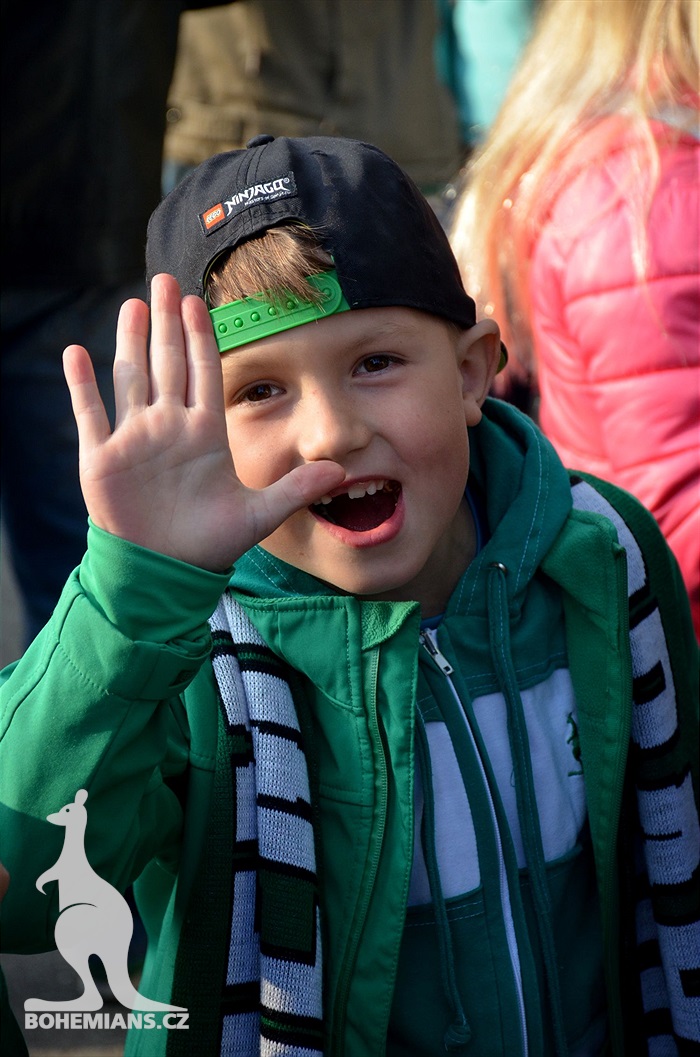 Bohemians - Plzeň 5:2, dění na tribunách