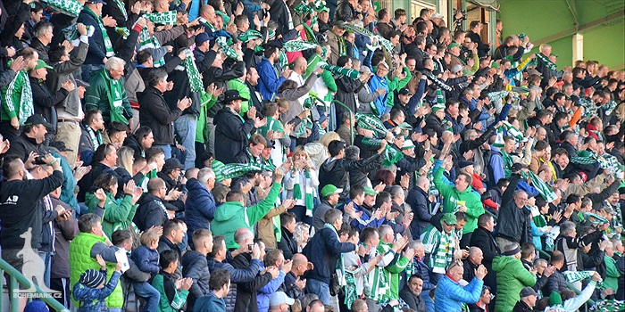 Bohemians - Plzeň 5:2, dění na tribunách