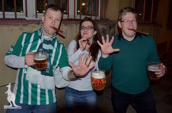 Bohemians - Plzeň 5:2, dění na tribunách