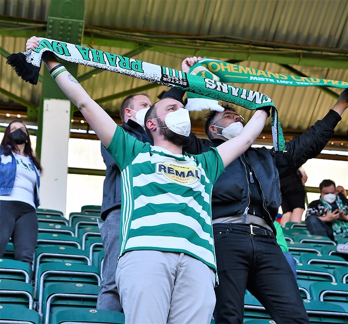 Dění na tribunách: Bohemians - Liberec