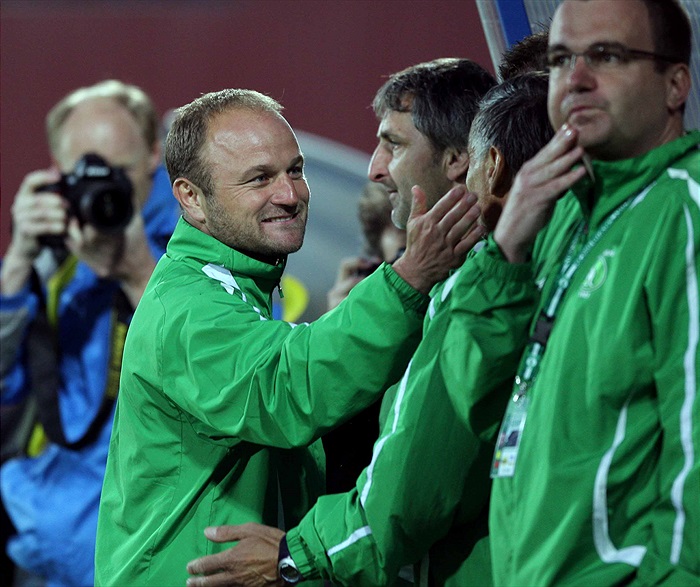 Radost na lavičce Bohemky.