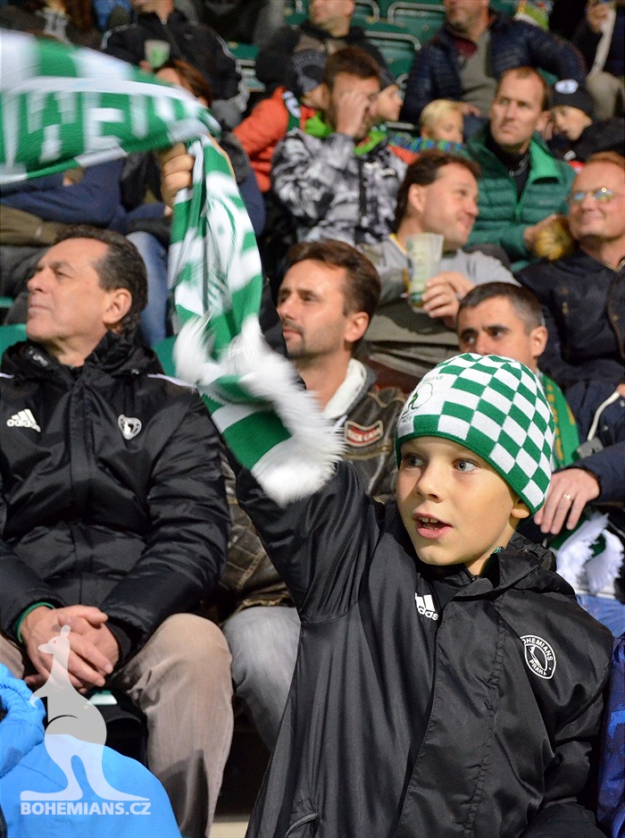 Dění na tribunách: Bohemians - Baník Ostrava