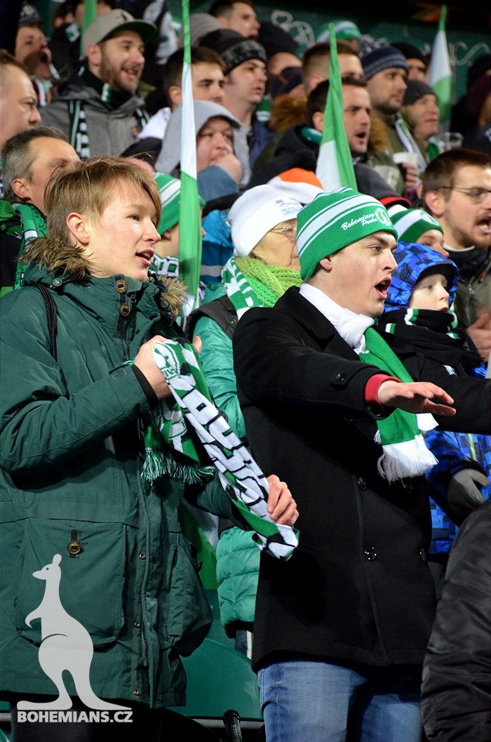 Dění na tribunách: Bohemians - Zbrojovka