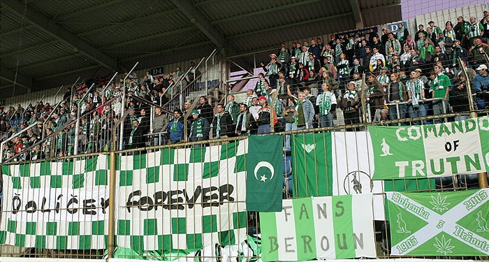 Fanoušci Bohemky na Slovácku.