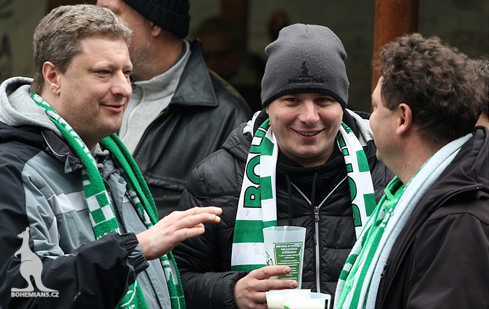 Dění na tribunách: Bohemians - Dukla