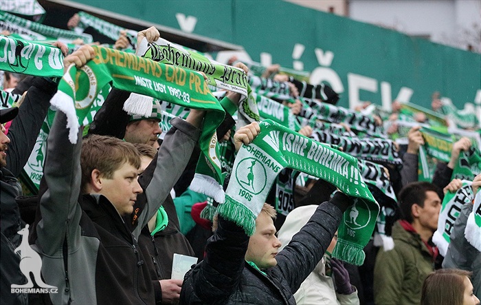Dění na tribunách: Bohemians - Dukla