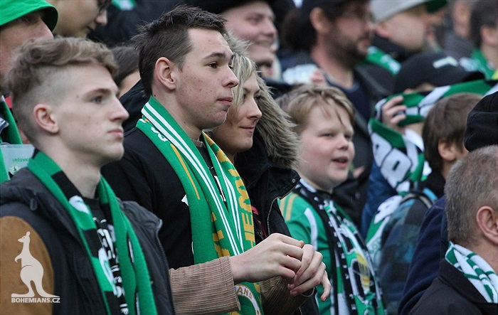 Dění na tribunách: Bohemians - Dukla