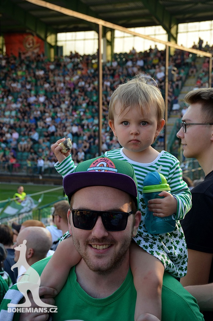 Dění na tribunách Bohemians - Jihlava 1:1