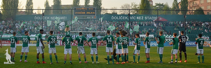 Dění na tribunách Bohemians - Jihlava 1:1