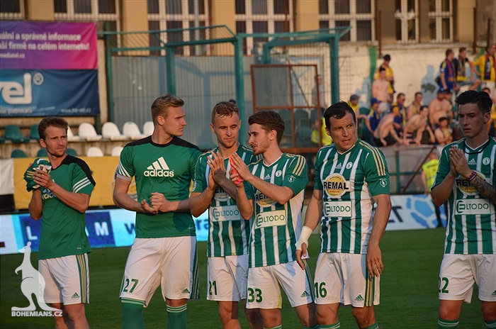 Dění na tribunách Bohemians - Jihlava 1:1