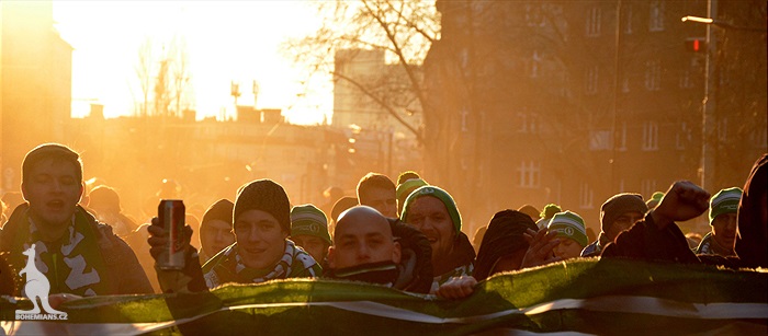 Dění na tribunách: Slavia - Bohemians