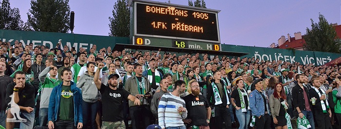 DĚNÍ NA TRIBUNÁCH: Bohemians - Příbram