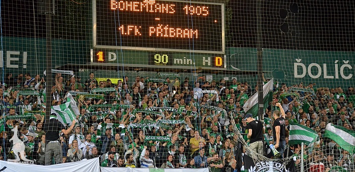 DĚNÍ NA TRIBUNÁCH: Bohemians - Příbram