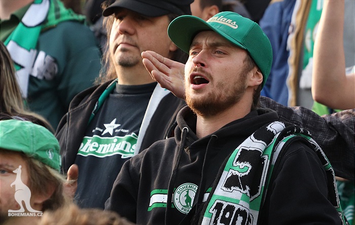 Dění na tribunách: Bohemians - Jablonec