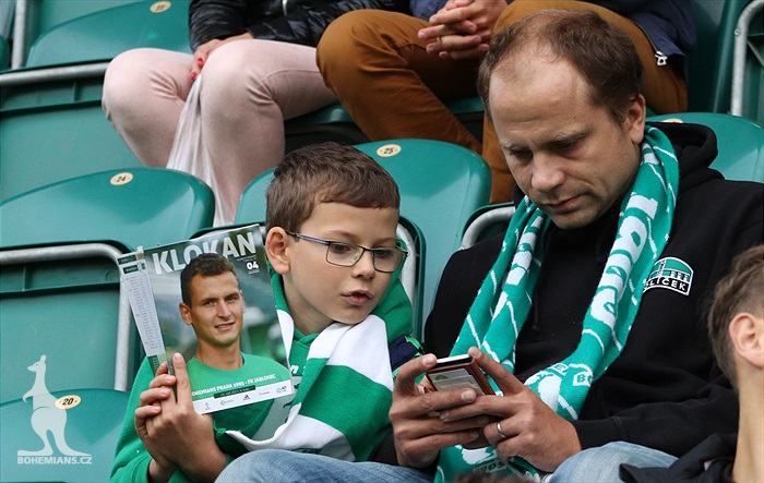 Dění na tribunách: Bohemians - Jablonec
