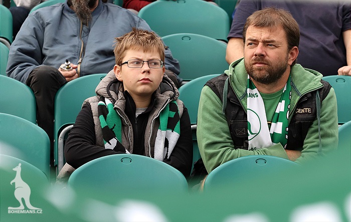 Dění na tribunách: Bohemians - Jablonec
