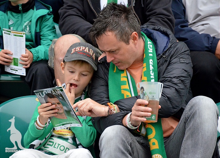 Dění na tribunách: Bohemians - Jablonec