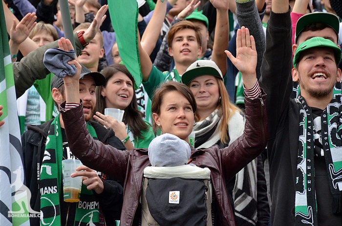 Dění na tribunách: Bohemians - Jablonec