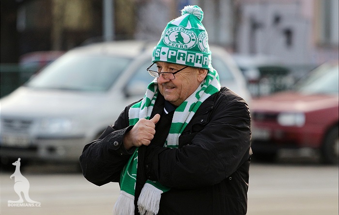 Dění na tribunách: Bohemians - Slovácko
