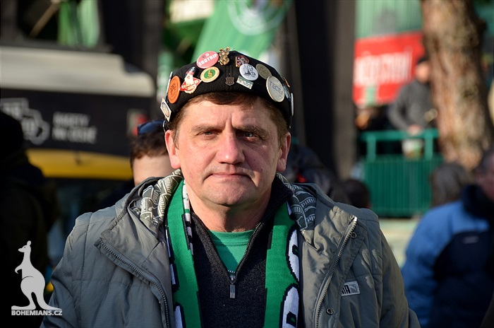 Dění na tribunách: Bohemians - Slovácko