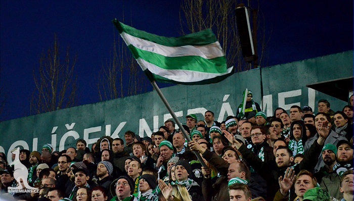 Dění na tribunách: Bohemians - Slovácko