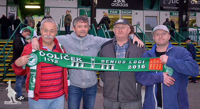 Dění na tribunách: Bohemians - Králův Dvůr