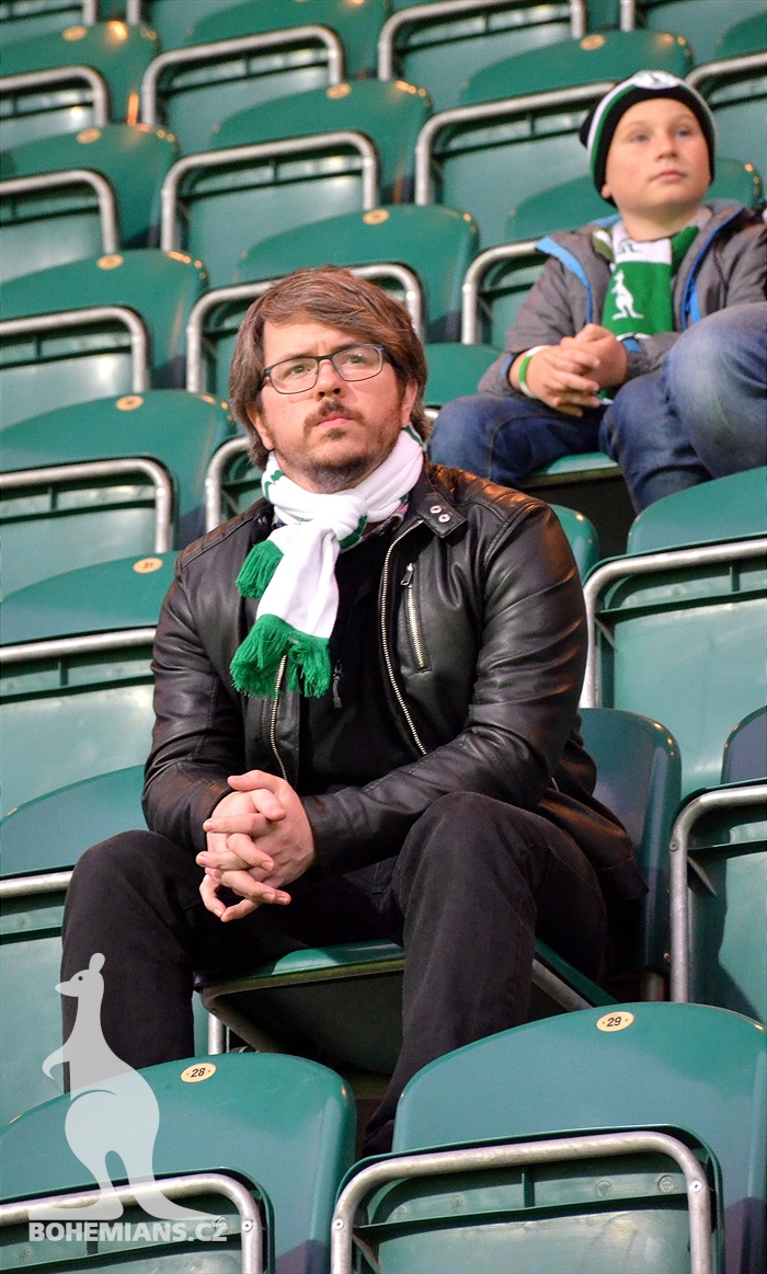 Dění na tribunách: Bohemians - Králův Dvůr
