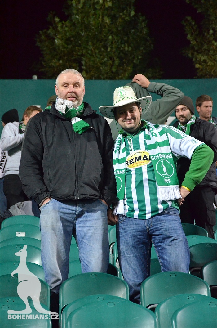 Dění na tribunách: Bohemians - Králův Dvůr