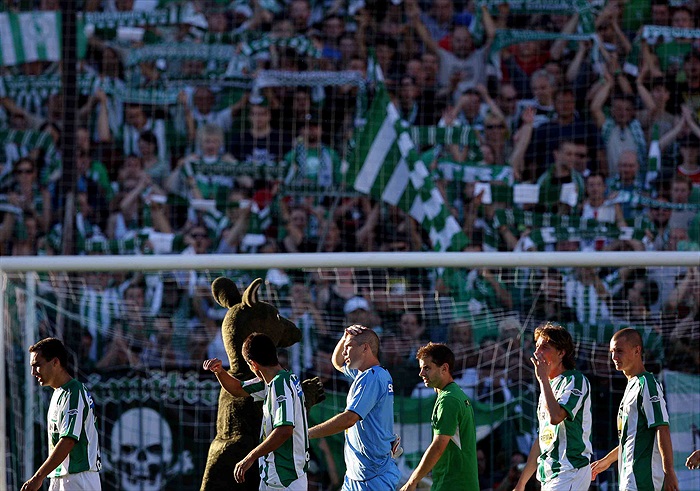 Děkovačka po utkání.