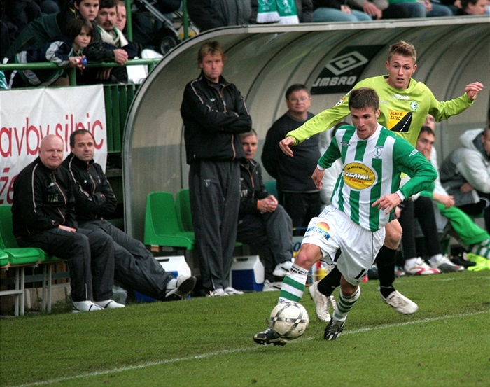 Lukáš Marek v ofenzivním průniku.