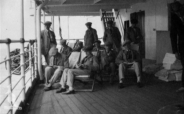 První fotka z parníku Orsova po nalodění