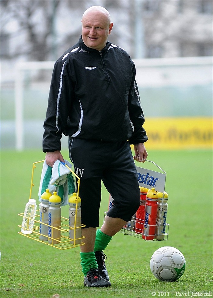 Předzápasový trénink v Ďolíčku. Bohemka se připravuje na Příbram.