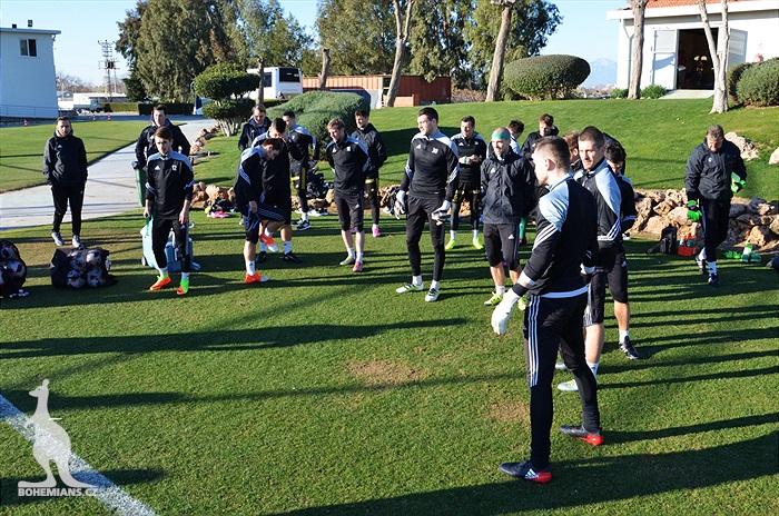 První trénink na soustředění